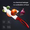 Ceramic, Ceramic Kitchen Set with Sheath Super Sharp Kitchen Knives 5inch Fruit(Red)