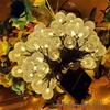 Oenyled Solar Water Drop String Lights