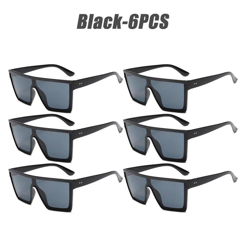 2025 New Fashion High Quality Square Glasses Frame Big Frame Retro Cyberpunk Color Film Sunglasses for Men and Women