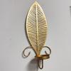 1/2Pcs Vintage Wall Sconces Candle Holder Hollow Feather Iron Art Tealight Candle Holder Living Room Bedroom Wall Decoration Candlestick