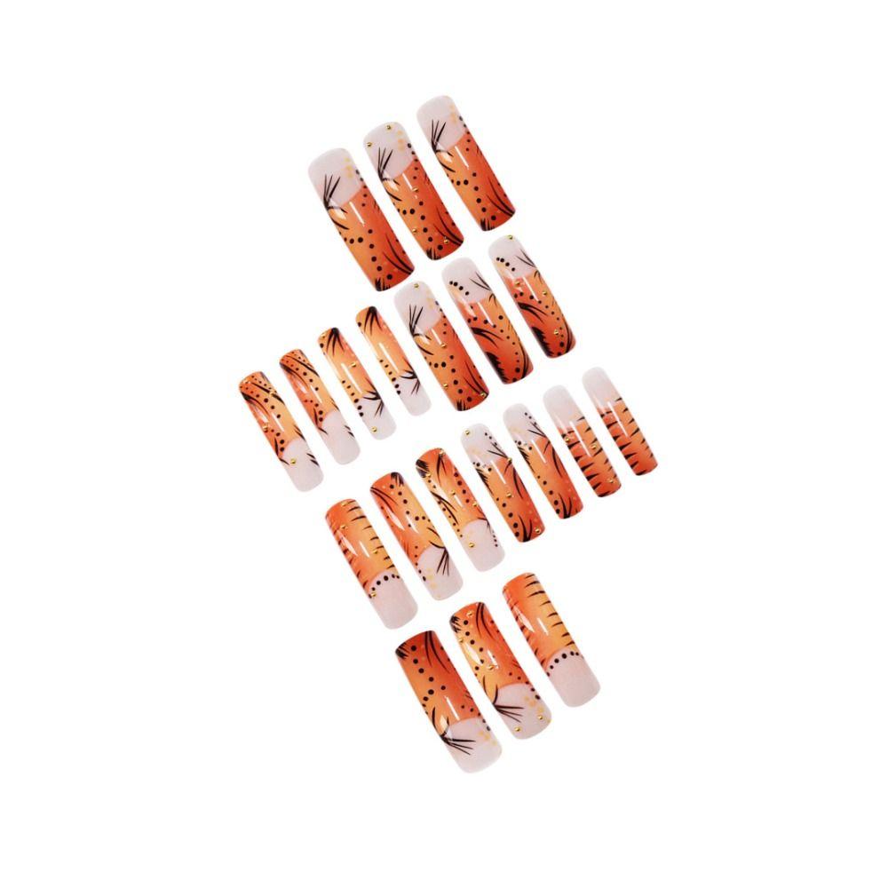 Easy to Use Extra Long Curved False Nails French Tip False Nails Nail Supplies Manicure Tools