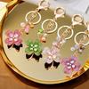 Alloy Zinc Creative Lucky Clover Car Keychain Metal Women Bag Keyring Pendant