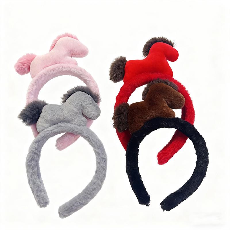 Cute Pony Plush Headband Year Of The Horse Hair Accessories Face Washing Makeup Photo Props Children'S Hair Acc