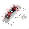 4 Pcs Push Pull Window Pulley Stainless Steel Hardware Rollers Nylon for Bedroom