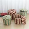 Handwoven Paper Rope Laundry Bin Large Capacity Multifunctional Household Basket For Clothes Toy Storage