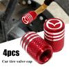 Autoreifenventilkappe Aluminium Reifenradventilschaft Luftventilkappe für Mazda M3 M6 MP Skyactiv Axela Atenza Biante BT-50 CX-30 Zubehör