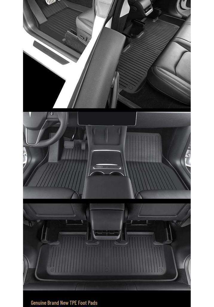 Full Coverage TPE Floor Mats for 2025 Tesla Model 3/Y