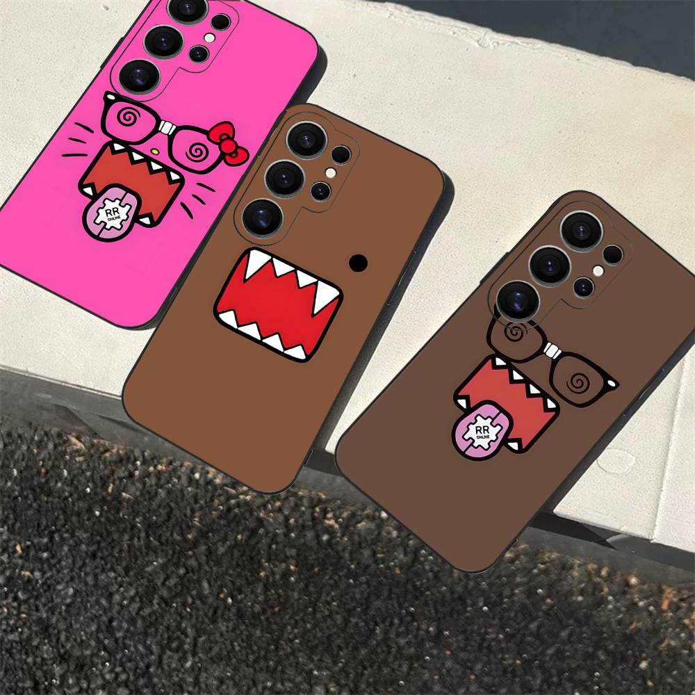 Cute Domo-Kun Phone Case For Samsung S 24 Fe 25 Ultra Plus 20 Lite 21 30 22 23 24 22 Ultra 5G Fundas