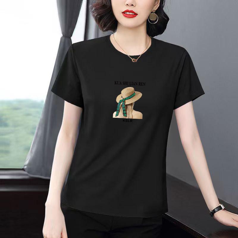 Women s 2026 Summer Loose Fit Plus Size Flattering T-Shirt 2XL