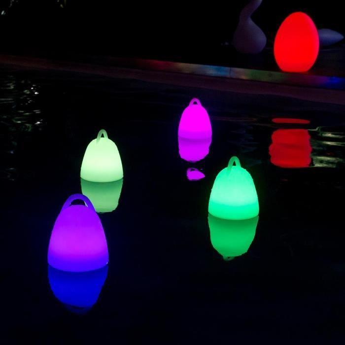 Trådlös LED-arbetslampa LUMISKY LIBERTY C25 - Vattentät och flytande - H 24 cm - Vit och flerfärgad