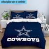Cowboys Team Logo 3PCS Bedding Set 2D Printing (Includes 1 Duvet Cover + 2 Pillowcases Coreless), Bedroom decor,Fan Gift