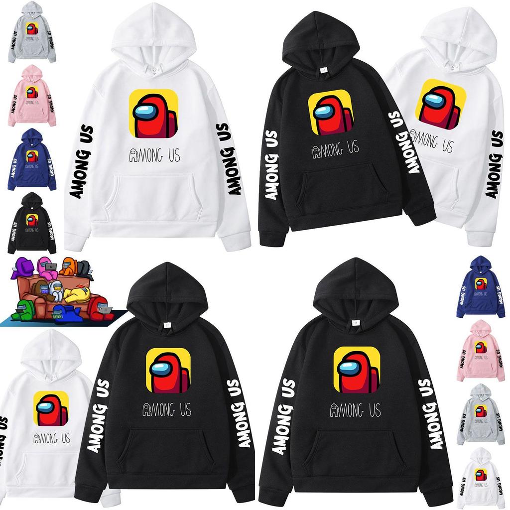 Hippop Sport Amongus Hoodie Pullover Jumper Sweater Shirt Streetwear Sweatshirt