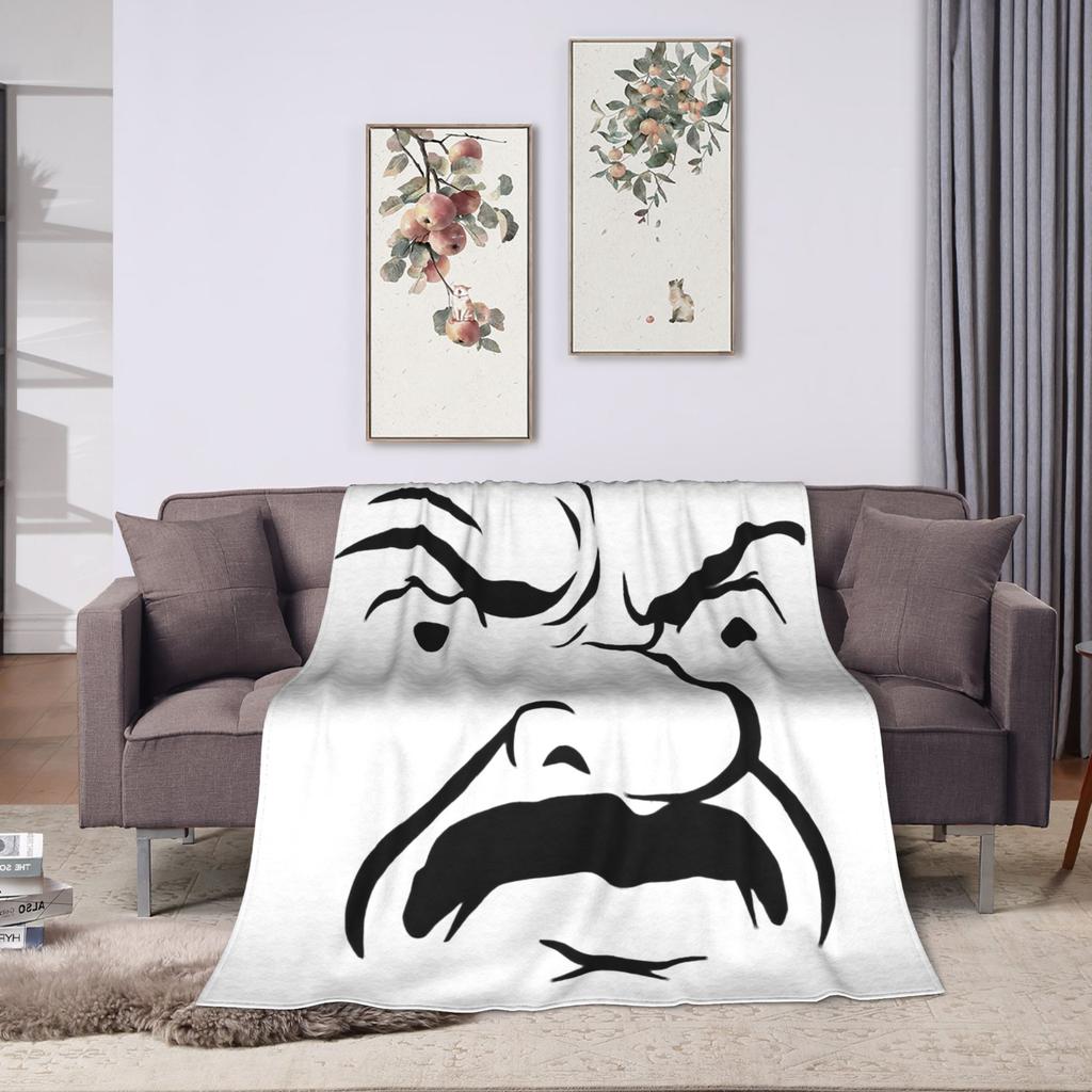 Aqua Teen Hunger Force Carl Blanket Soft Warm Street Trend Plush Throw Blanket For Couch Bed Flannel Bedspread Bed Cover