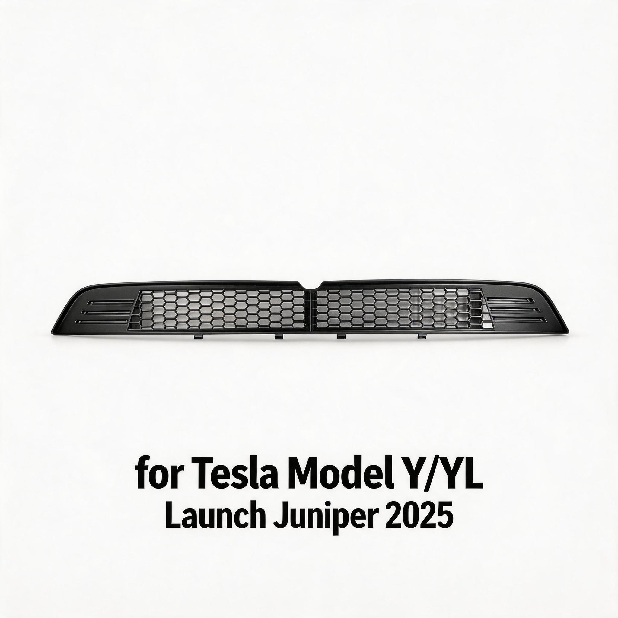 Car Modification Accessory for Tesla Model Y/YL Launch Juniper 2026 Front Bumper Racing Grille Anti-Insect Protector Net Cover Front Bumper Grill