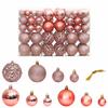Christmas Baubles 100 Pcs Pink and Rose 3   4   6 Cm