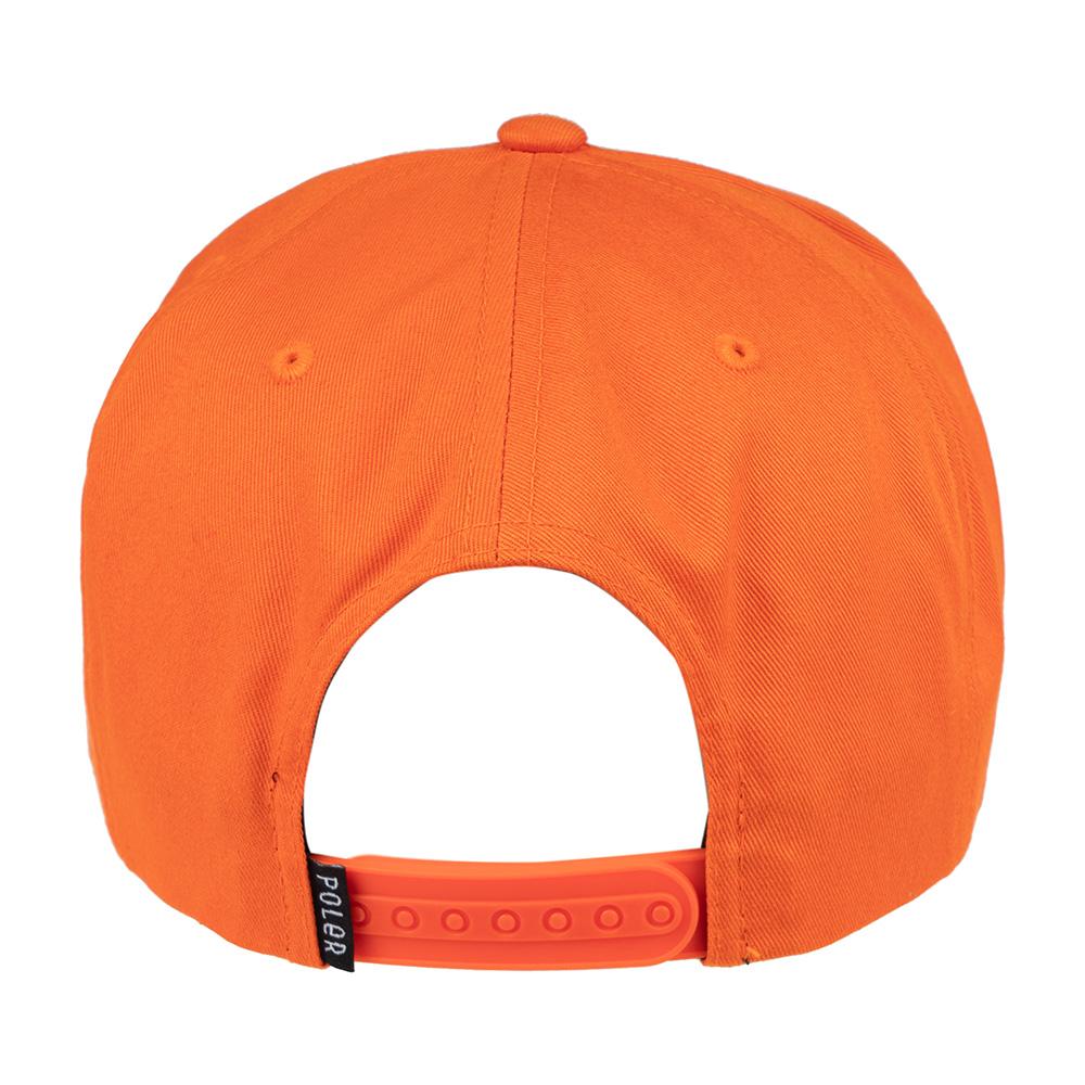 POLERSTUFF Furry Font Snapback Hat Orange