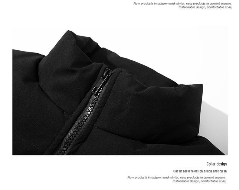 Ανδρικό Χοντρό Βαμβακερό Μπουφάν Χειμώνα 2025 - Casual Χαλαρή Εφαρμογή Ζεστό Εξωτερικό Ρούχο