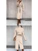Women's Long-Sleeve Trench Coat