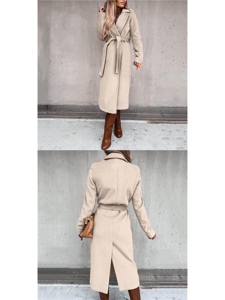 Women's Long-Sleeve Trench Coat