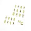 Iced Matcha Green Butterfly Long Nail Patch False Nail Removable Nail Patch Wearing Nail Patch Factory Sales