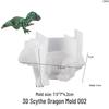3D Tyrannosaurus Rex Baby Pendant Mold: Realistic Crystal Epoxy Dinosaur in Lying Pose.