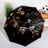 Horror Movie Characters Umbrella Folding umbrella, automatic umbrella 8-Frame for Travel, camping Use Gift for Halloween Christmas