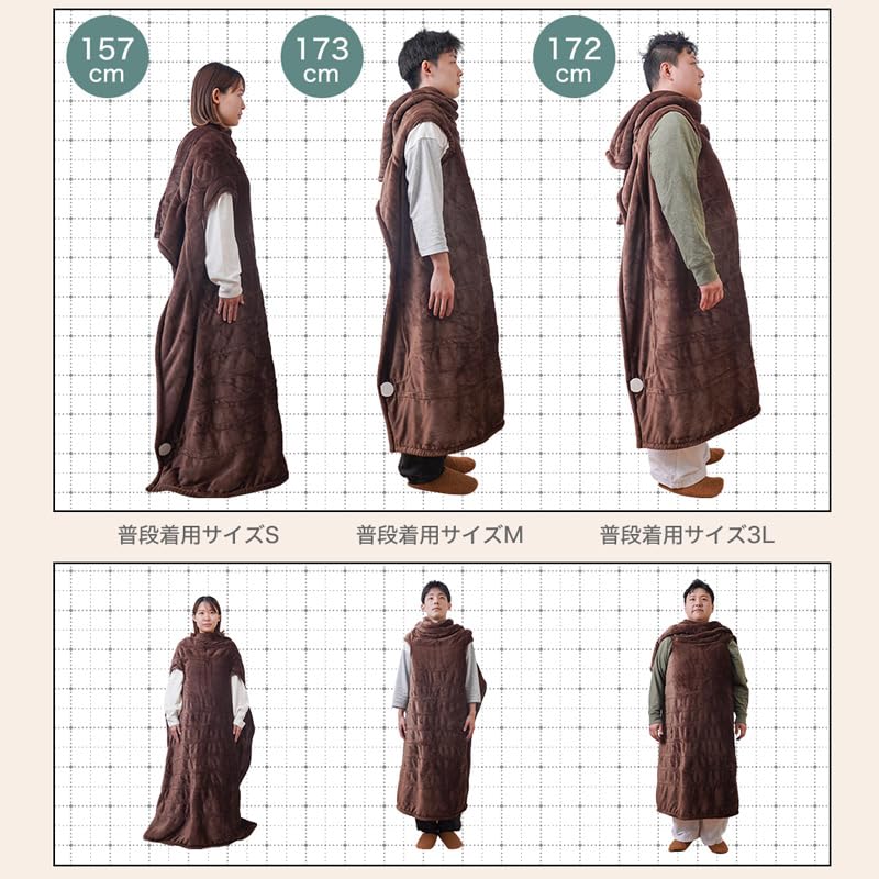 THANKO UDDS23SBW Always warm with heater "Darakatsu Blanket" -