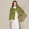 Fashionable New Chinese Style Tassel Buckle Environmentally Friendly Fur Jacket for Women's Winter Season