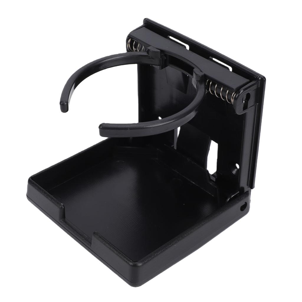 Boat Cup Holder Black Adjustable Folding Space Saving Water Bottle Holder for Boats Yachts RVs Cars Trucks