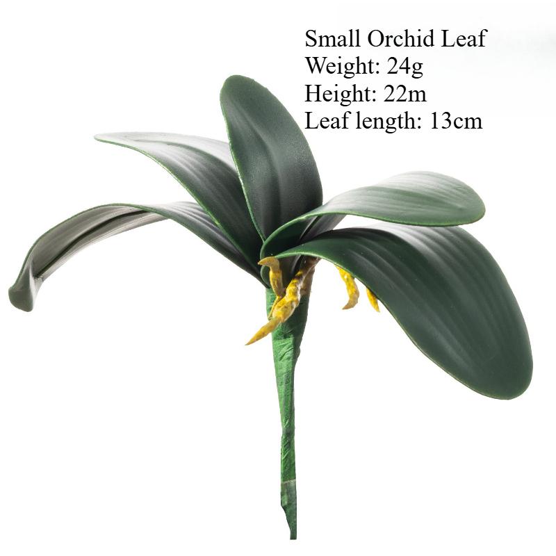 

6pcs Artificial Orchid Leaf Plastic Green Plants Fake Flower Table Decorative Simulation Gladiolus Leaves Plant Study Decoration