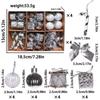 New Plastic Christmas Tree Balls Bow Hanging Christmas Tree Pendant DIY Drum Xmas Ornament Christmas Decorations