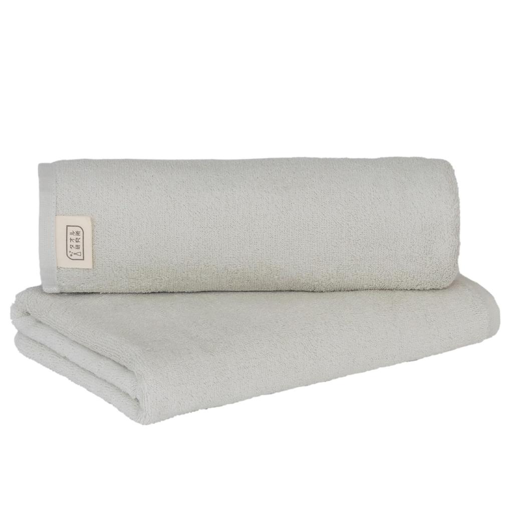 Towel Laboratory Dry Bath Cool Set of Collaboratively Designed with and JapanTechnology [Speed 3D] #009 Towels, Gray, 2, Quick-Drying, Medium-Weight,