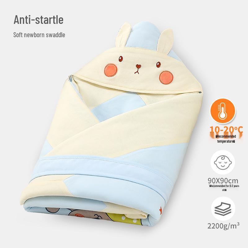 Thickened Cotton Swaddle Blanket for Newborns - Cozy Outdoor & Delivery Room Use