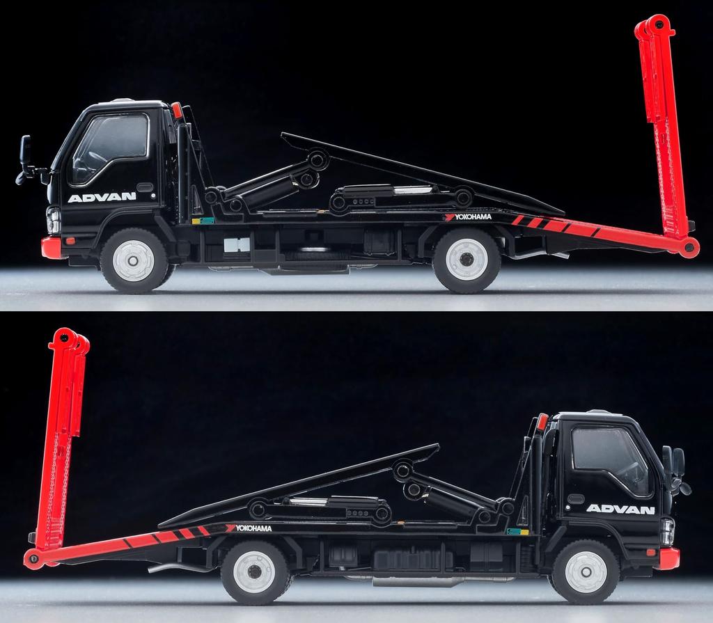 TOMYTEC Tomica Limited Vintage Neo 1/64 LV-N191b Isuzu Elf Hanamidai Automobile Safety Loader Big Wide ADVAN Finished Product