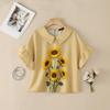 ZANZEA Women Floral Print Casual Turn Down Collar Looose Summer Short Sleeve Blouse