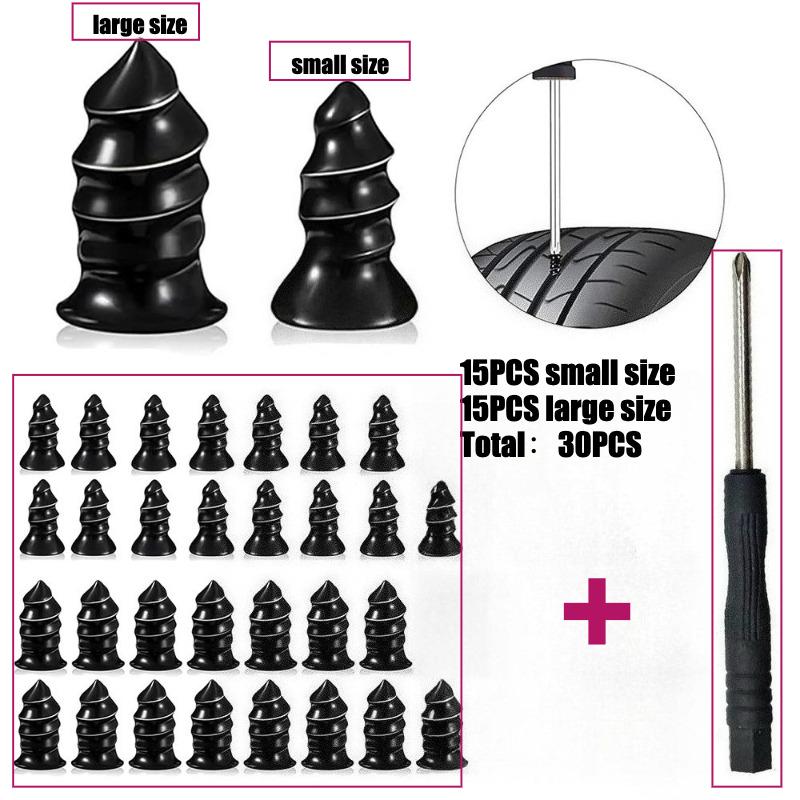 Universal Dual Specification Heavy Duty Tubeless Tire Repair Nails for Car Motorcycle Ebike Bicycle Fast Puncture Fix