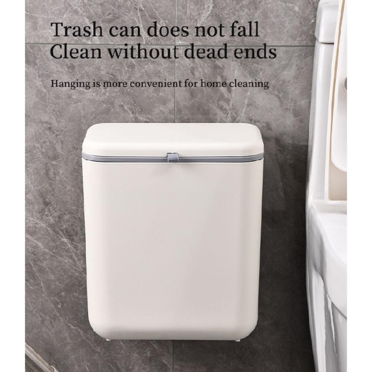 Under Sink Compost Bin 9L Large Capacity Hanging Trash Can for Efficient Waste Management