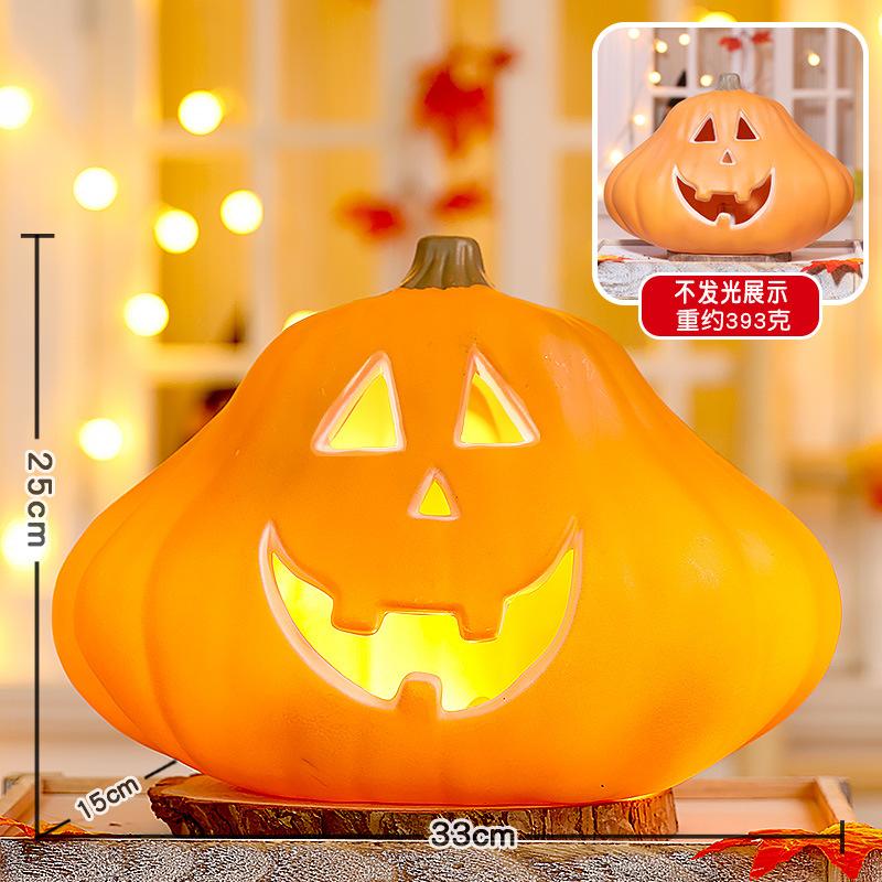 Halloween Pumpkin Lantern Shopping Mall Yard Shop Decoration Scene Arrangement Ornament Luminous Big Pumpkin