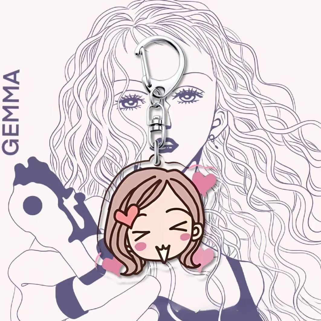 

Cartoon Version Anime Nana Keychain Bag Funny Pendant Keyring Jewelry Girls Women Fan Gift Cosplay Car Keychains Pendant Jewelry
