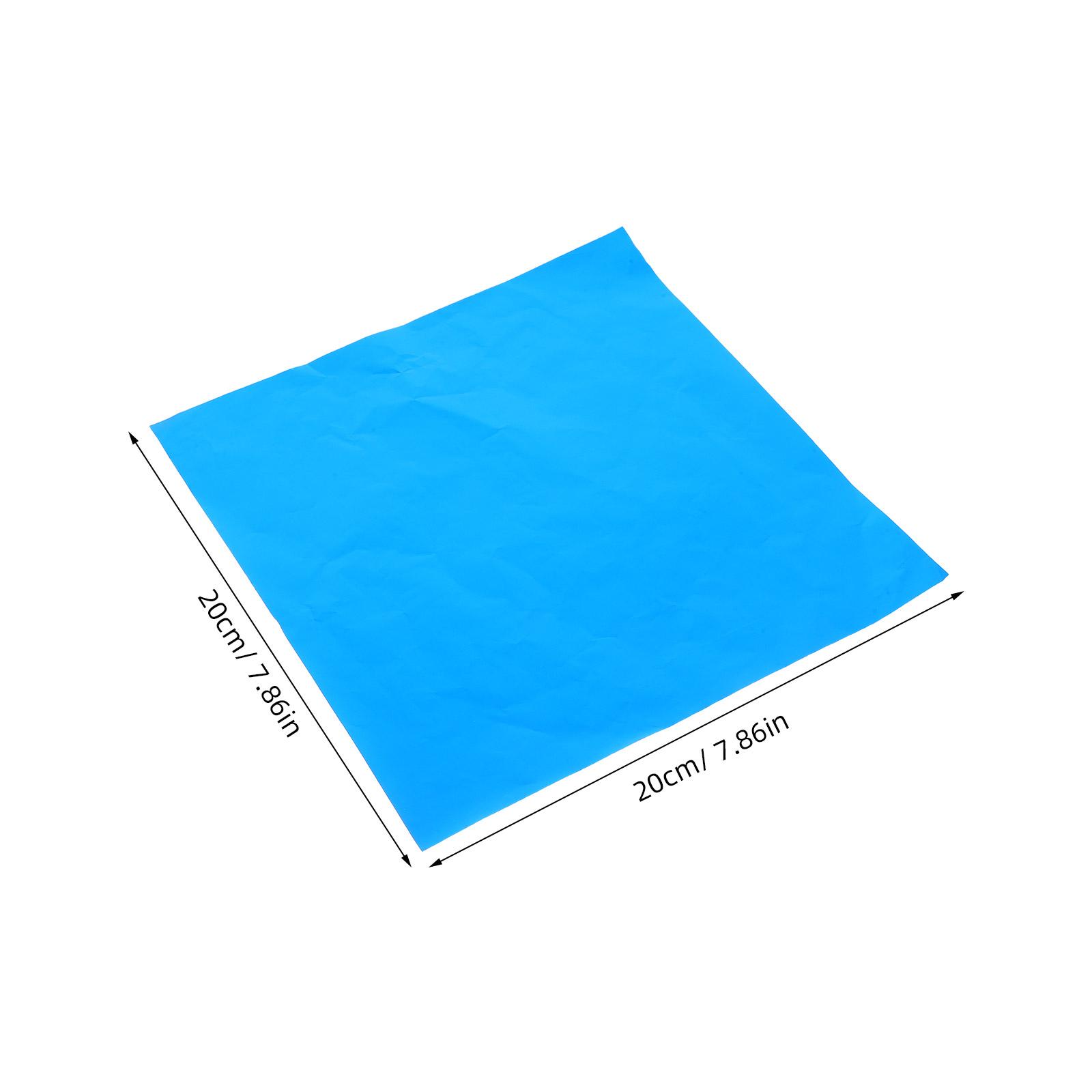 100pcs Food Packaging Aluminum Foil Silver Heavy Duty For Home Kitchen Outdoor Bbq Party Candy Wrapper Chocolate Tea Packing