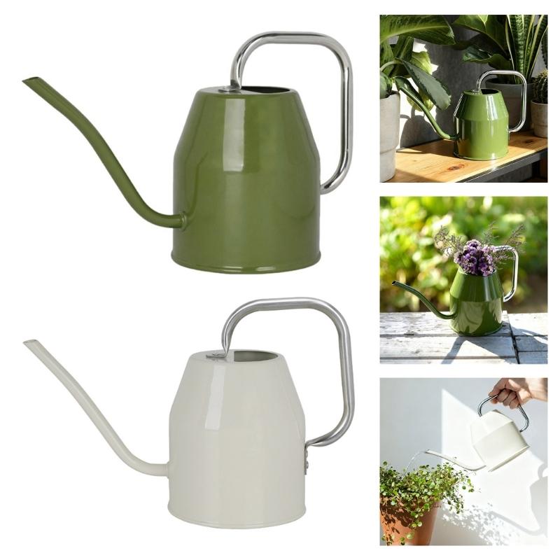 Lightweight Aluminum Watering Can Irrigation Device with Extended Spout for Gentle Watering in Gardens Home and Office Spaces