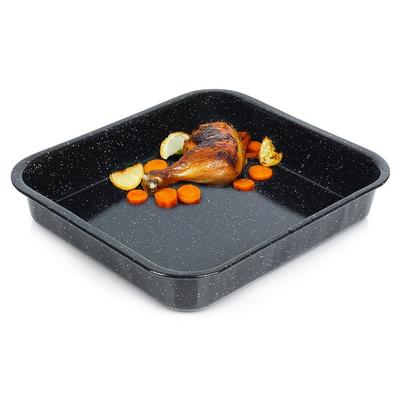 Large Enameled Roasting Pan Baking Sheet for Oven 8L