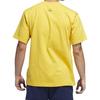 adidas Originals Trefoil Art Logo Print Tee Men Tops Yellow DV3280