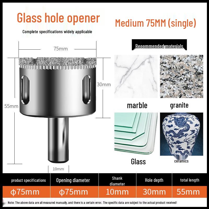 6mm Multifunctional Glass & Tile Drill Bit Set for Marble