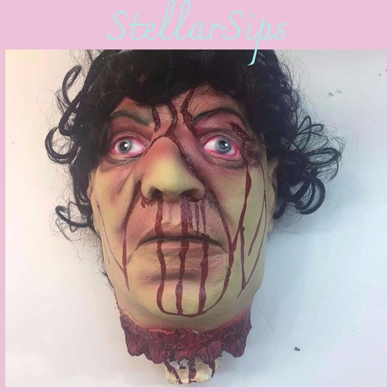 Halloween Party Decoration Props Bloody Prank Toy Realistic Hanging Severed Human Head
