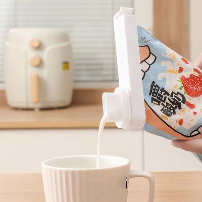 2 Stück Lebensmittelbeutel-Clips, mit Deckelverschluss-Clips, Milchpulver-Snack-Clips-Versiegelung, feuchtigkeitsbeständige Milchbeutel-Clips für Küchenlebensmittel