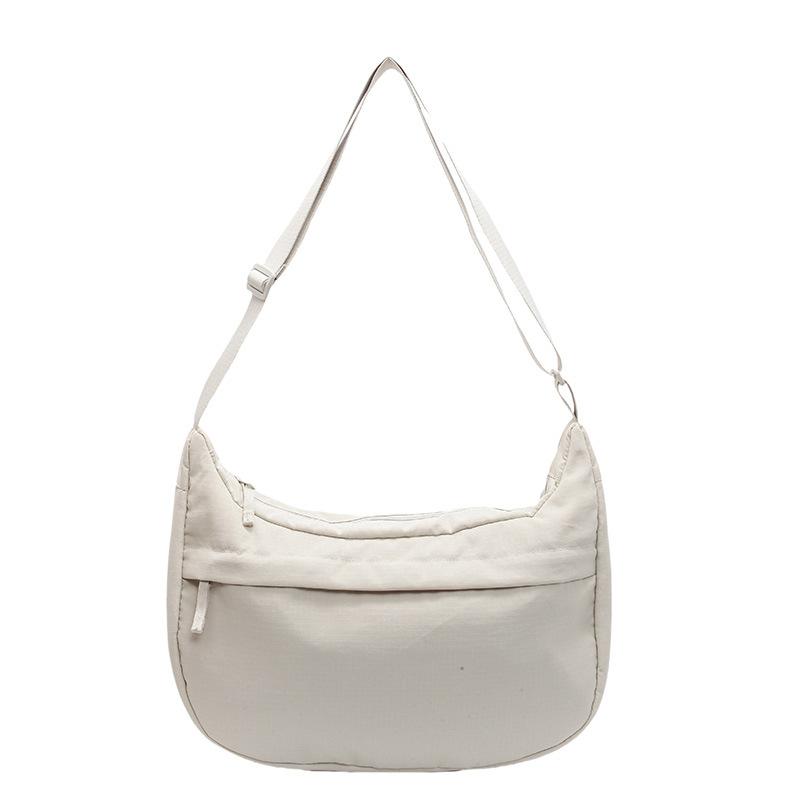 Solid Color Simple Casual Messenger Bag Women's New Shoulder Bag Outdoor Trendy Student Bag