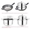 Thicken Stainless Steel Steamer Stackable Egg Tray Rice Cooker Steamer Pot  For Soup Pot Milk Pot