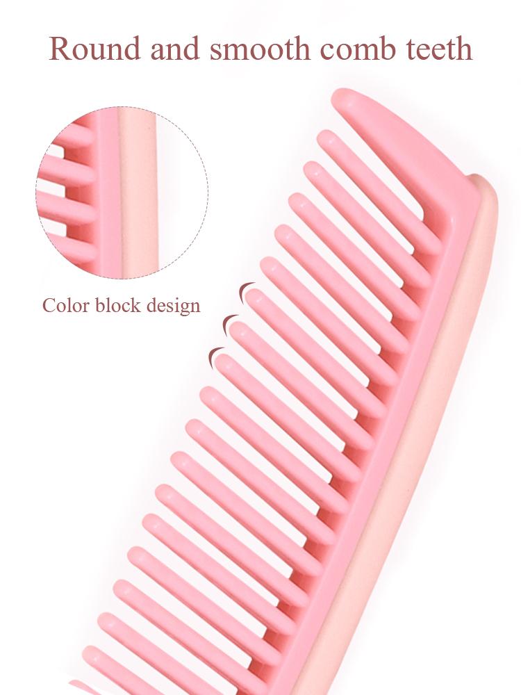 Cute Detangling Comb Anti-static Handle Hair Combs Head Massager Wide Tooth Comb for Hair Styling Tools Smooth Hair Comb