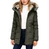 Women's  Solid Color Hooded  Acket Cotton Jacket